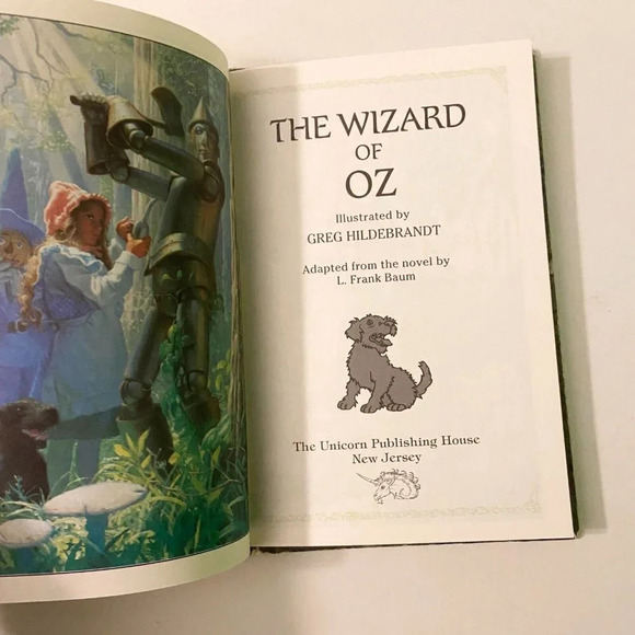 Vintage 1991 The Wizard of Oz Illustrated By Greg Hildebrandt L Frank Baum - Picture 8 of 16